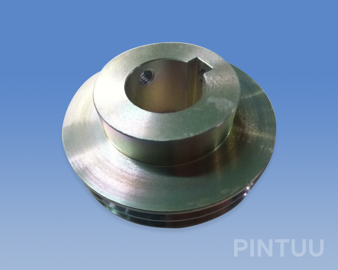 Machining pulley for block and tackle-Zinc plated iron-1kg